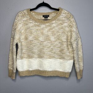 TROUVE Chunky Knit Pullover Sweater Women's S Wool Blend Winter Basic Cozy
